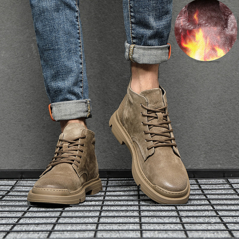 Ανδρικά Casual Μποτάκια Suede με ή χωρίς Επένδυση