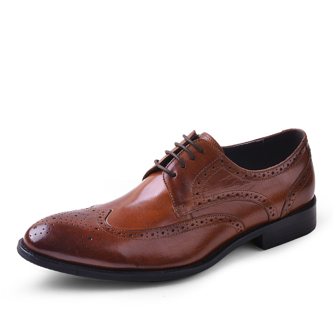 Ανδρικά Παπούτσια Brogues με Λουστρίνι Φινίρισμα