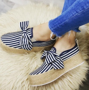 Slip-On Πλατφόρμες με Ψάθινη Σόλα
