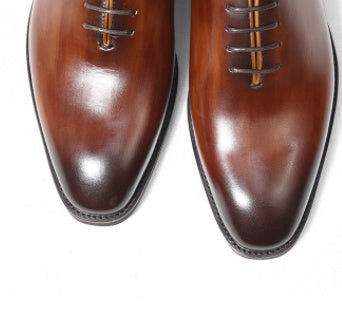 Ανδρικά Παπούτσια Oxford Wholecut με Χειροποίητο Φινίρισμα