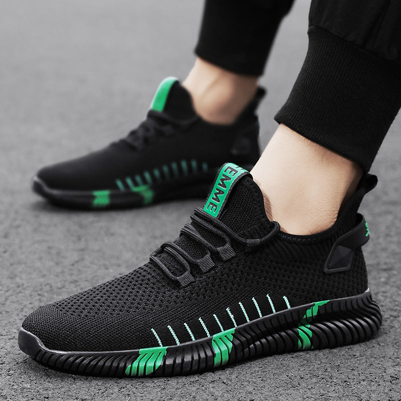 Ανδρικά Πλεκτά Sneakers Με Αντικραδασμική Σόλα