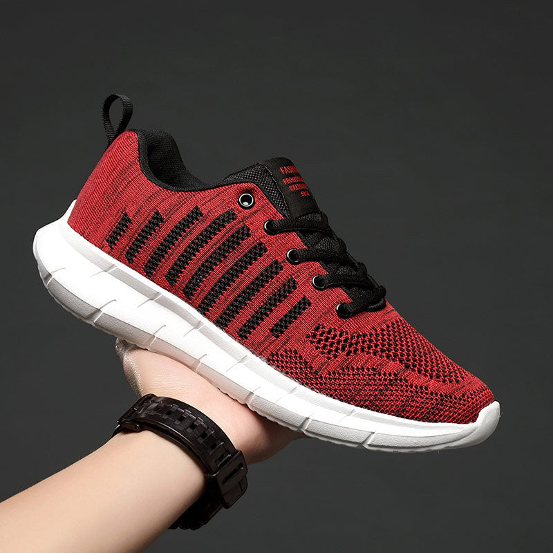 Ανδρικά Running Παπούτσια με Πλεκτό Σχέδιο & Ενισχυμένη Σόλα