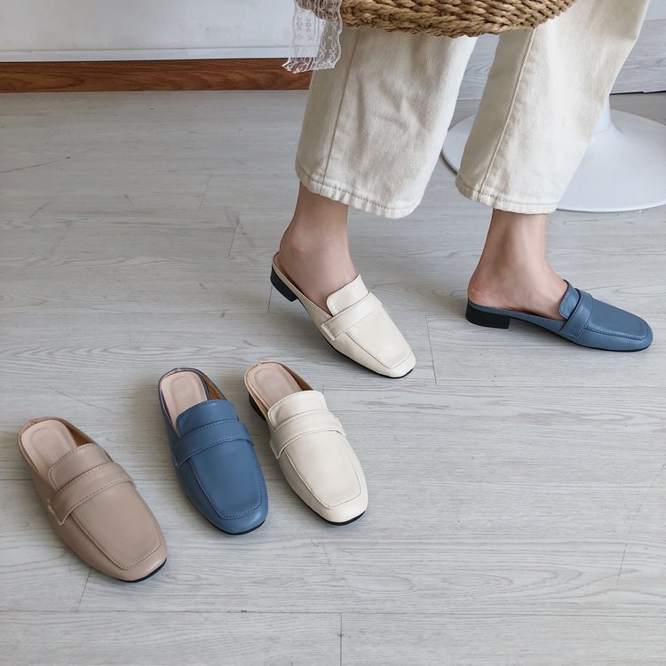 Κλασικά Mules με Minimal Design & Δερμάτινη Υφή