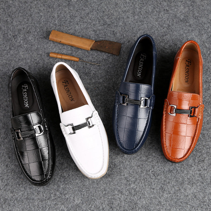 Ανδρικά Loafers με Ανάγλυφη Υφή & Μεταλλική Λεπτομέρεια