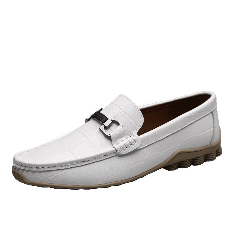 Ανδρικά Loafers με Ανάγλυφη Υφή & Μεταλλική Λεπτομέρεια