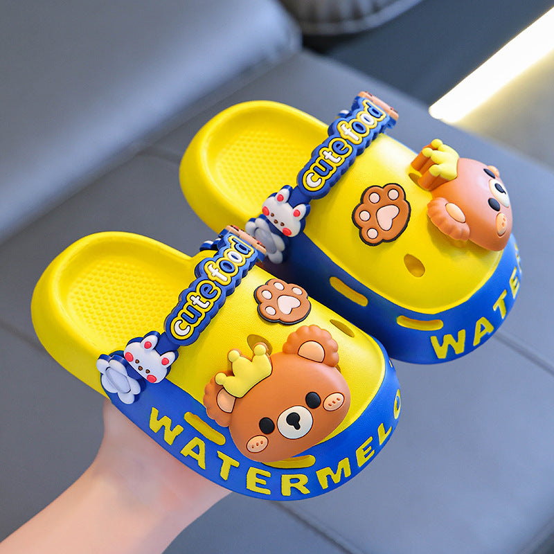 Παιδικά Clogs με 3D Σχέδια & Λουράκι "Cute Food"