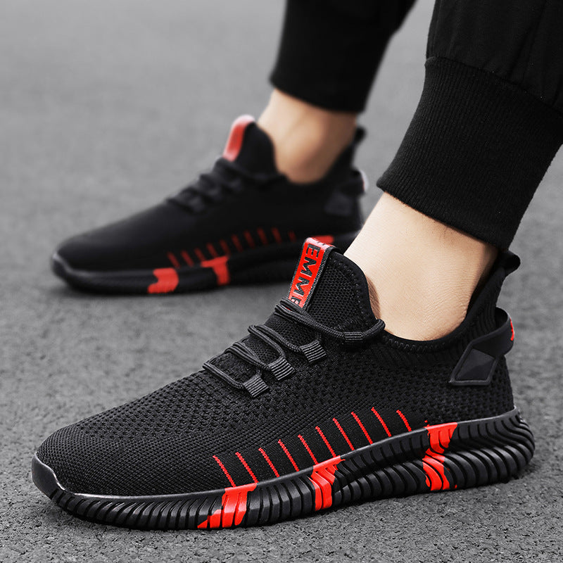 Ανδρικά Πλεκτά Sneakers Με Αντικραδασμική Σόλα