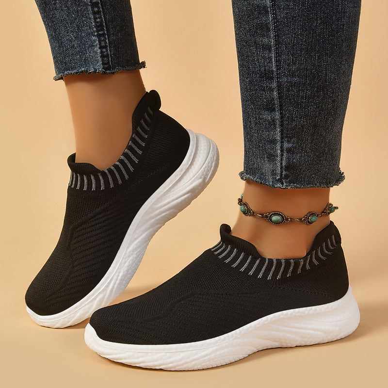 Slip-On Παπούτσια με Ελαφριά Σόλα & Πλεκτό Επάνω Μέρος