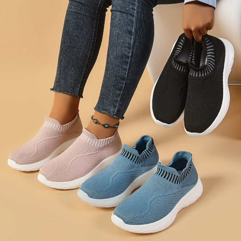 Slip-On Παπούτσια με Ελαφριά Σόλα & Πλεκτό Επάνω Μέρος