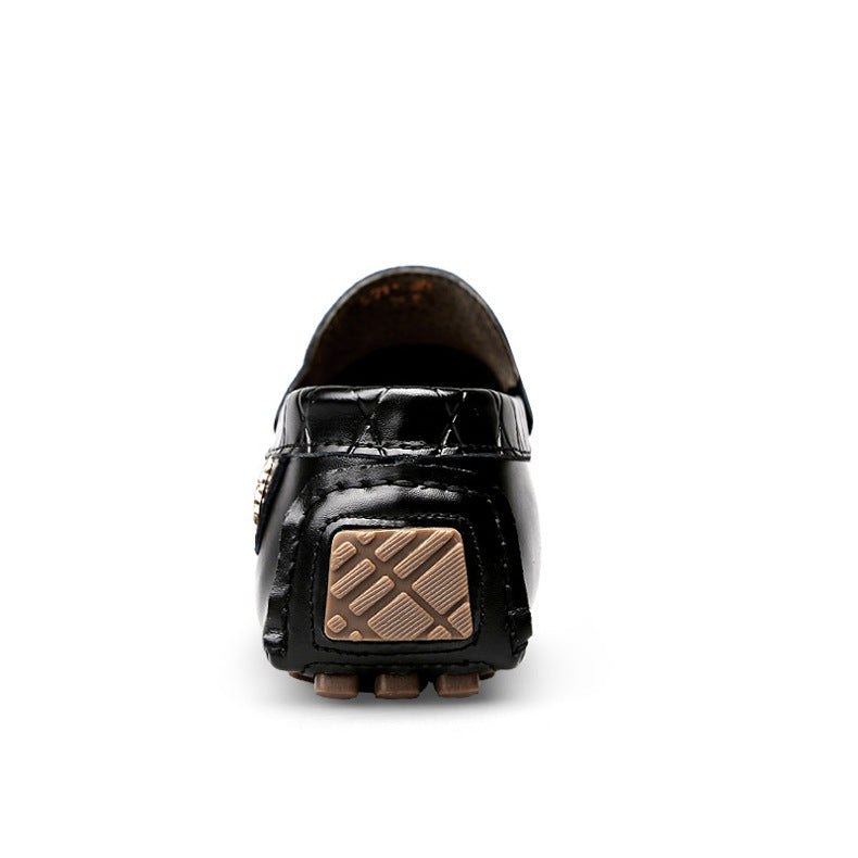 Ανδρικά Loafers με Ανάγλυφη Γραφή & Μεταλλικό Λογότυπο