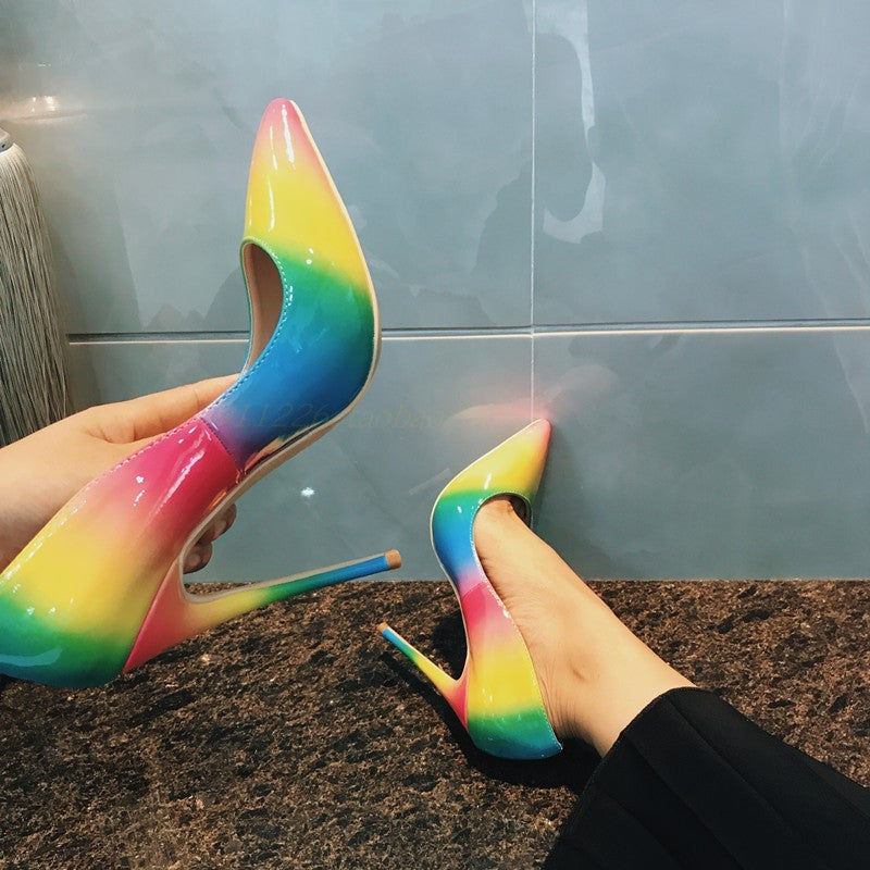 Γόβες Stiletto με Degrade Χρωματισμούς