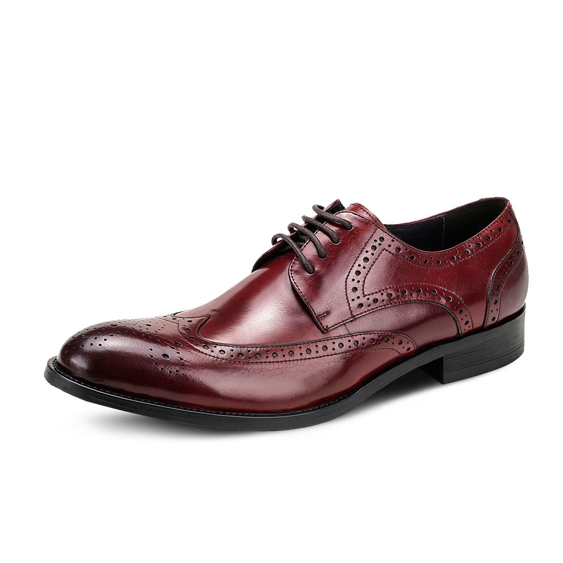 Ανδρικά Παπούτσια Brogues με Λουστρίνι Φινίρισμα