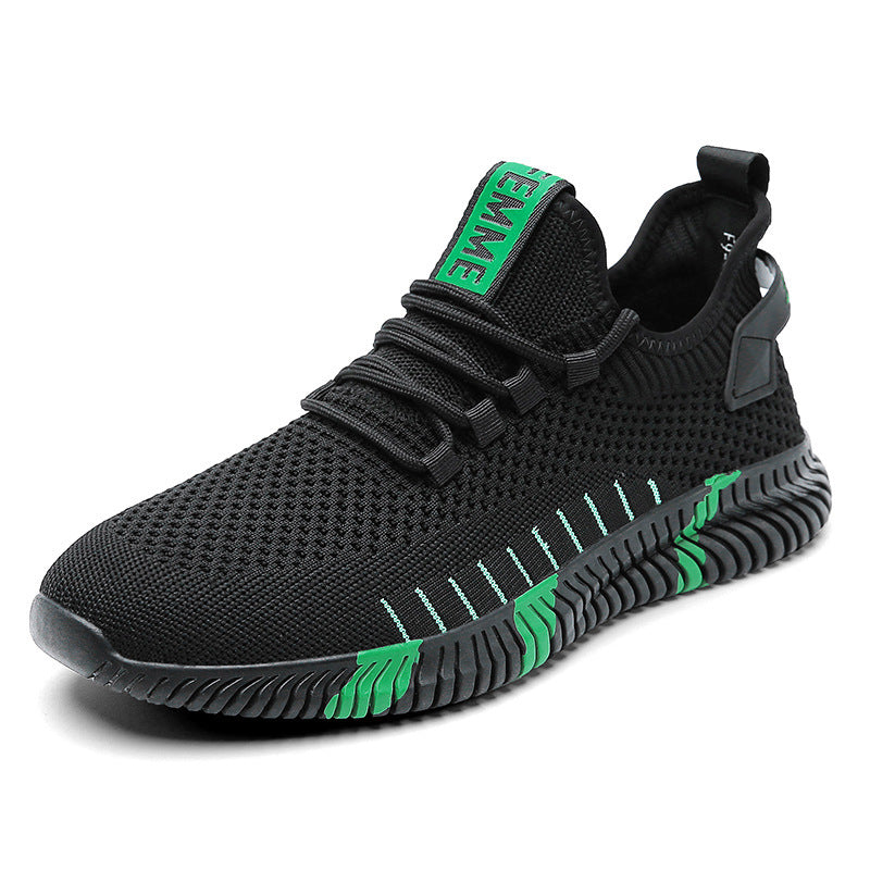 Ανδρικά Πλεκτά Sneakers Με Αντικραδασμική Σόλα