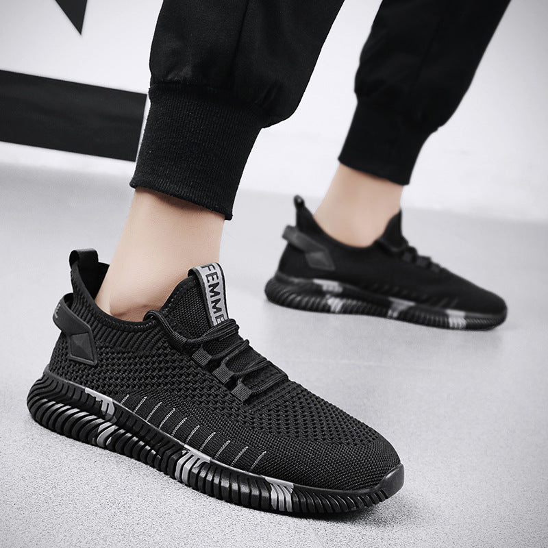 Ανδρικά Πλεκτά Sneakers Με Αντικραδασμική Σόλα