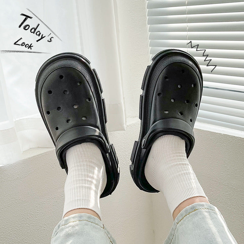 Γυναικεία Clogs με Λουράκι & Τρακτερωτή Σόλα