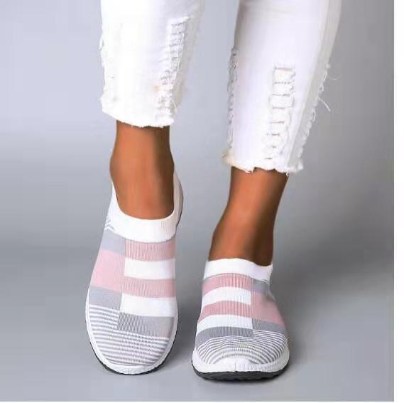 Γυναικεία Slip-On Ελαφριά με Ριγέ Σχέδιο