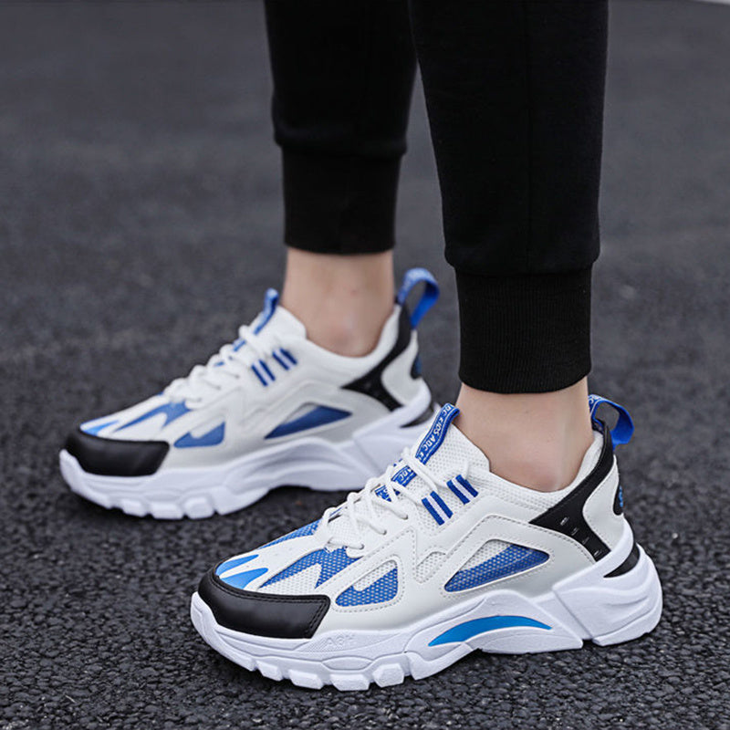 Chunky Sneakers με Δίχρωμες Λεπτομέρειες & Ανάγλυφη Σόλα