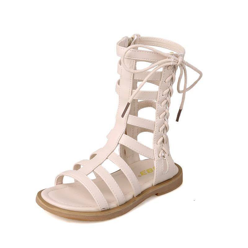 Γυναικεία Gladiator Σανδάλια με Δέσιμο και Φερμουάρ