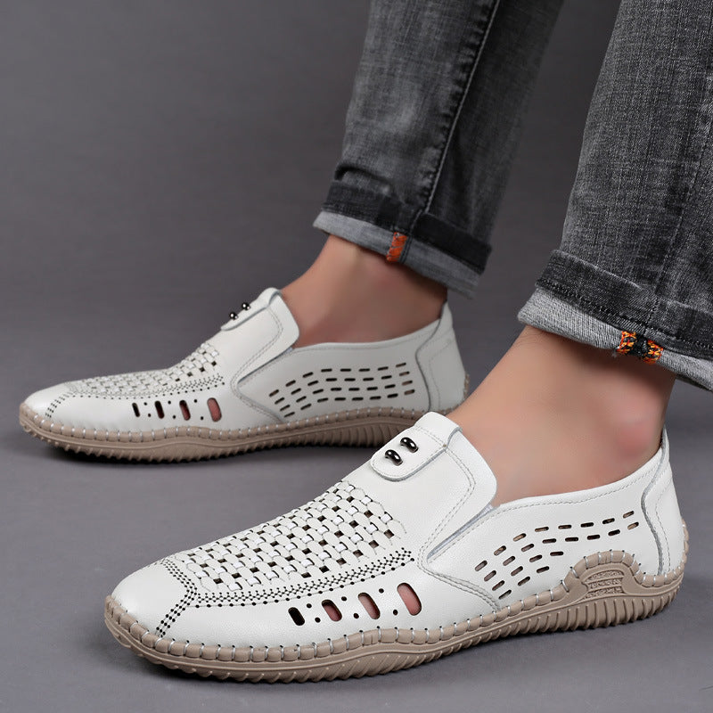 Slip-on Δερμάτινα Σανδάλια