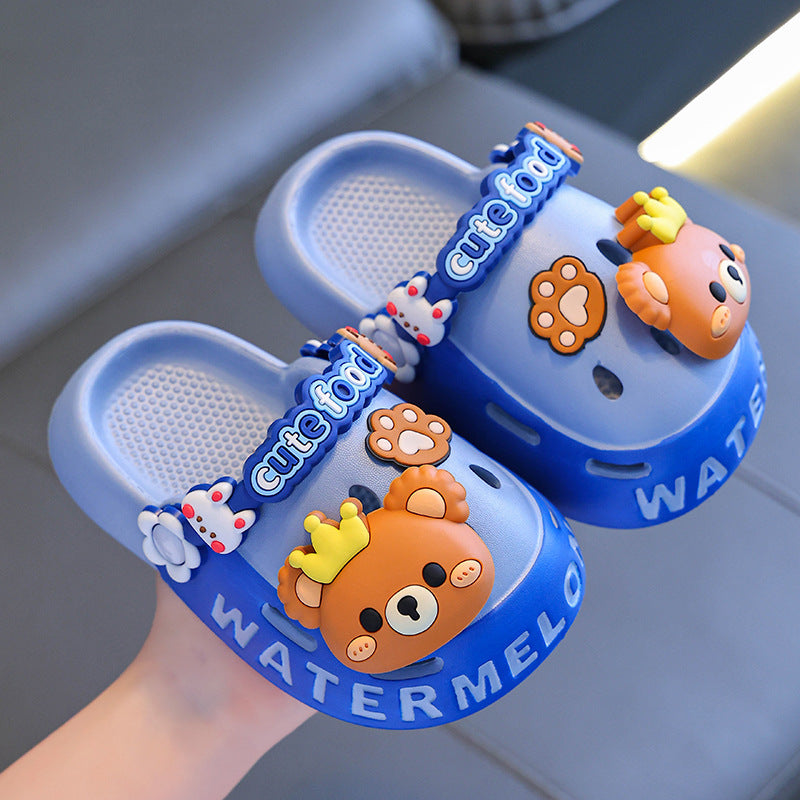 Παιδικά Clogs με 3D Σχέδια & Λουράκι "Cute Food"
