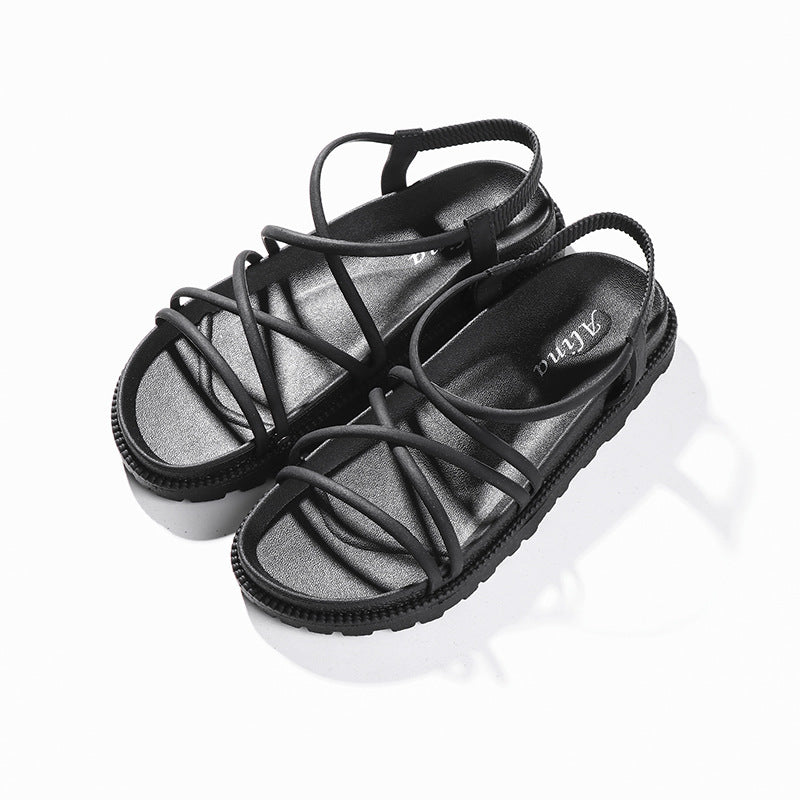 Σανδάλια Strappy με Λεπτά Λουράκια & Άνετο Πάτο