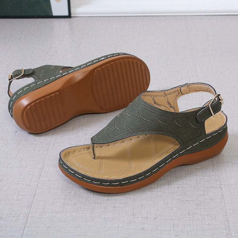 Γυναικεία Ανατομικά Σανδάλια Flip-Flop με Ρυθμιζόμενο Λουράκι & Μαλακό Πάτο