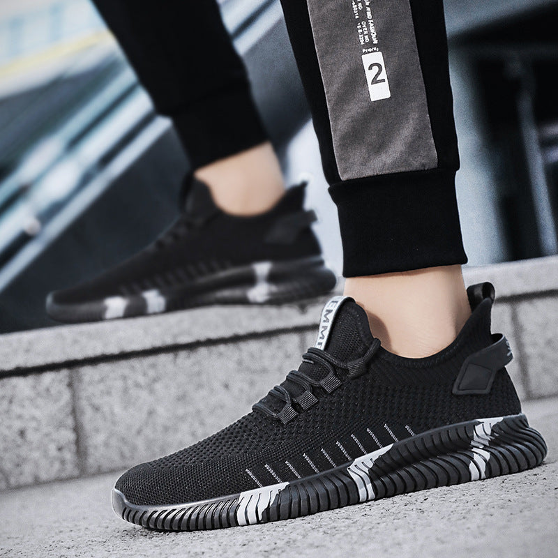 Ανδρικά Πλεκτά Sneakers Με Αντικραδασμική Σόλα