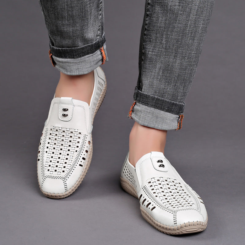 Slip-on Δερμάτινα Σανδάλια