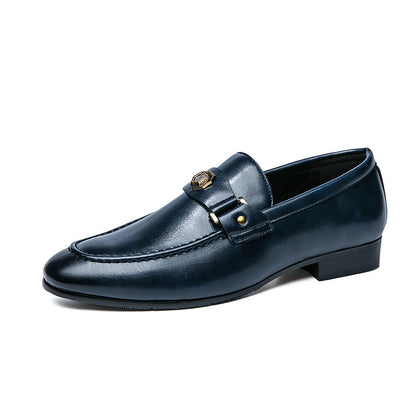 Ανδρικά Loafers με Σχέδιο Δέρματος Φιδιού & Μεταλλική Λεπτομέρεια