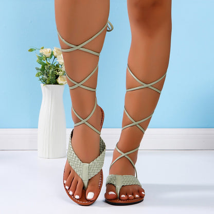 Γυναικεία Strappy Σανδάλια με Χιαστί Λουράκια & Ανατομική Σόλα