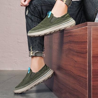Ανδρικά Slip-On Παπούτσια με Καπιτονέ Σχέδιο & Ελαστική Φτέρνα