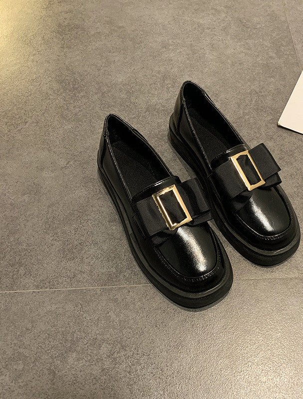 Loafers με Διακοσμητικό Φιόγκο & Μεταλλική Αγκράφα
