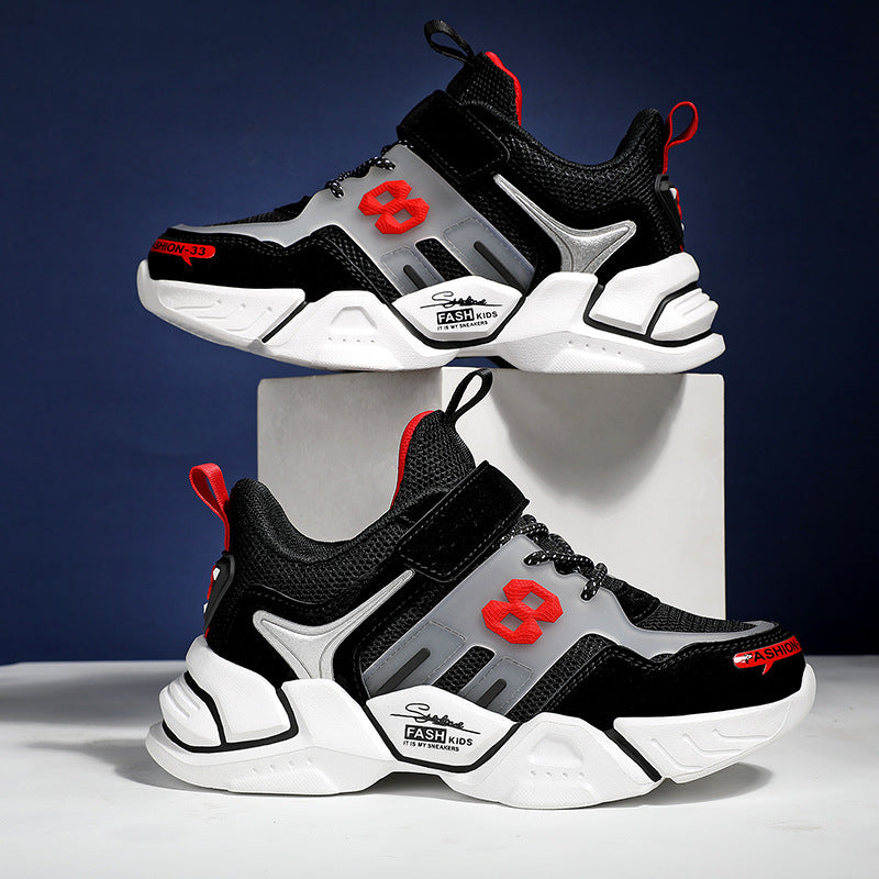 Sneakers με Χοντρή Σόλα & Λεπτομέρειες Mesh
