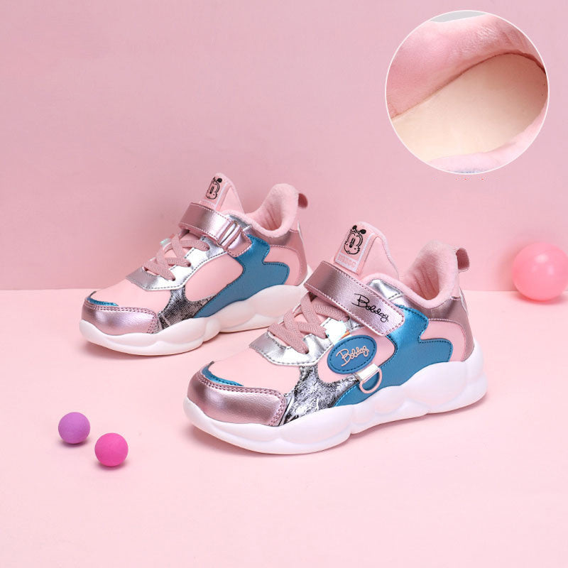 Sneakers με Γούνα & Πολύχρωμες Λεπτομέρειες
