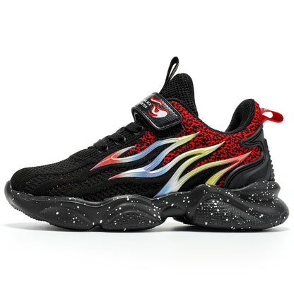 Sneakers με Πολύχρωμο Σχέδιο Φλόγες & Σόλα με Πιτσιλιές