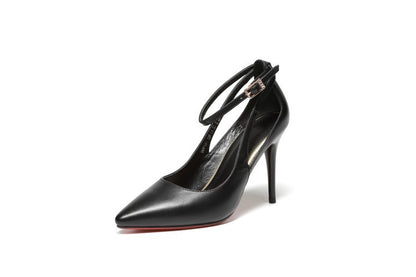 Γόβες Stiletto με Διπλό Λουράκι & Δύο Ύψη Τακουνιού