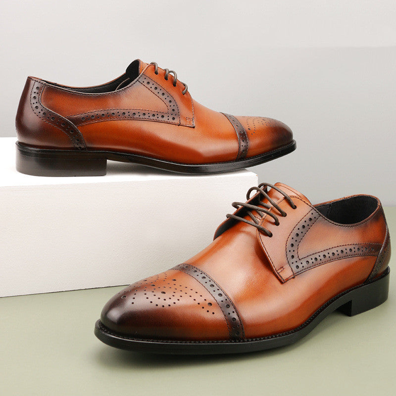 Ανδρικά Παπούτσια Brogues με Τρυπητό Σχέδιο