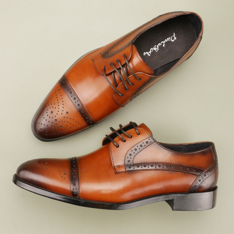Ανδρικά Παπούτσια Brogues με Τρυπητό Σχέδιο