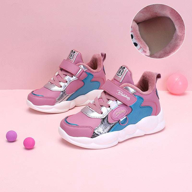 Sneakers με Γούνα & Πολύχρωμες Λεπτομέρειες