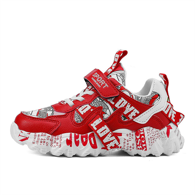 Παιδικά Sneakers με Σχέδιο Comic & Αντιολισθητική Σόλα