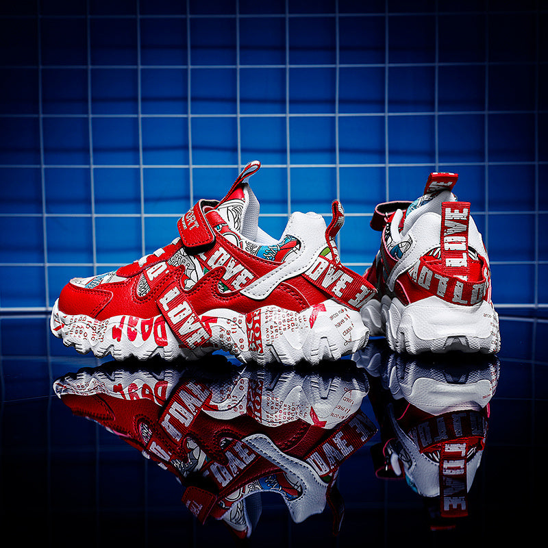 Παιδικά Sneakers με Σχέδιο Comic & Αντιολισθητική Σόλα