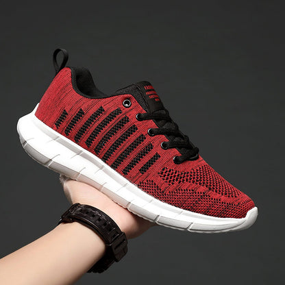 Ανδρικά Running Παπούτσια με Πλεκτό Σχέδιο & Ενισχυμένη Σόλα