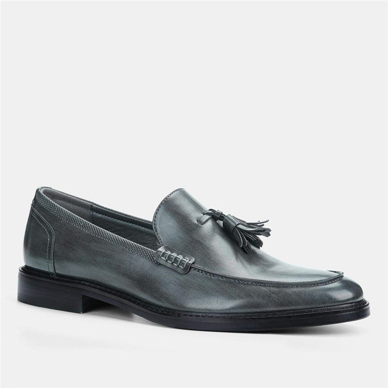 Ανδρικά Tassel Loafers με Δερμάτινη Υφή