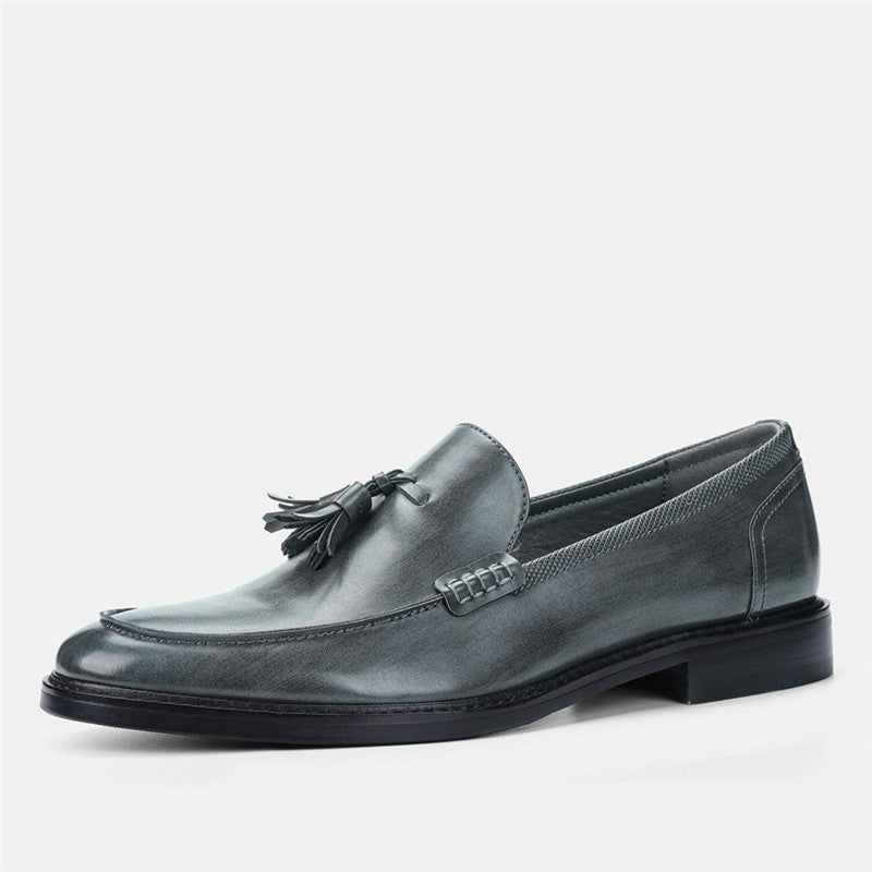 Ανδρικά Tassel Loafers με Δερμάτινη Υφή