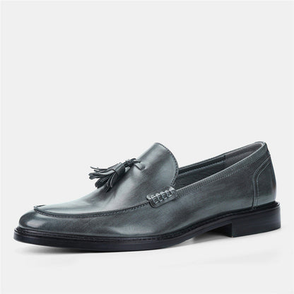 Ανδρικά Tassel Loafers με Δερμάτινη Υφή
