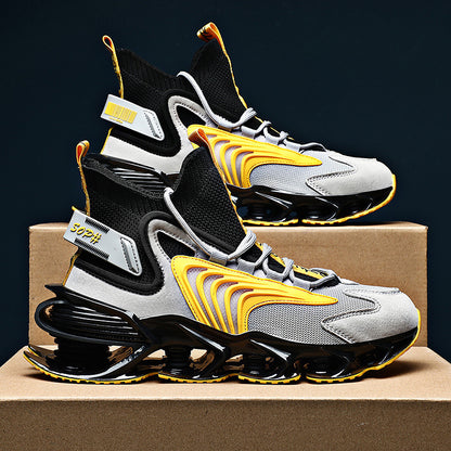 Ανδρικά Sneakers με Εντυπωσιακή Σόλα & Πλεκτό Άνω Μέρος