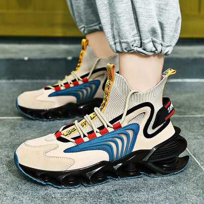 Ανδρικά Sneakers με Εντυπωσιακή Σόλα & Πλεκτό Άνω Μέρος
