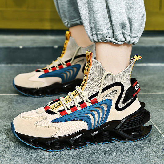 Ανδρικά Sneakers με Εντυπωσιακή Σόλα & Πλεκτό Άνω Μέρος