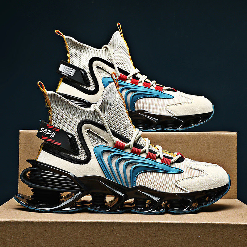 Ανδρικά Sneakers με Εντυπωσιακή Σόλα & Πλεκτό Άνω Μέρος