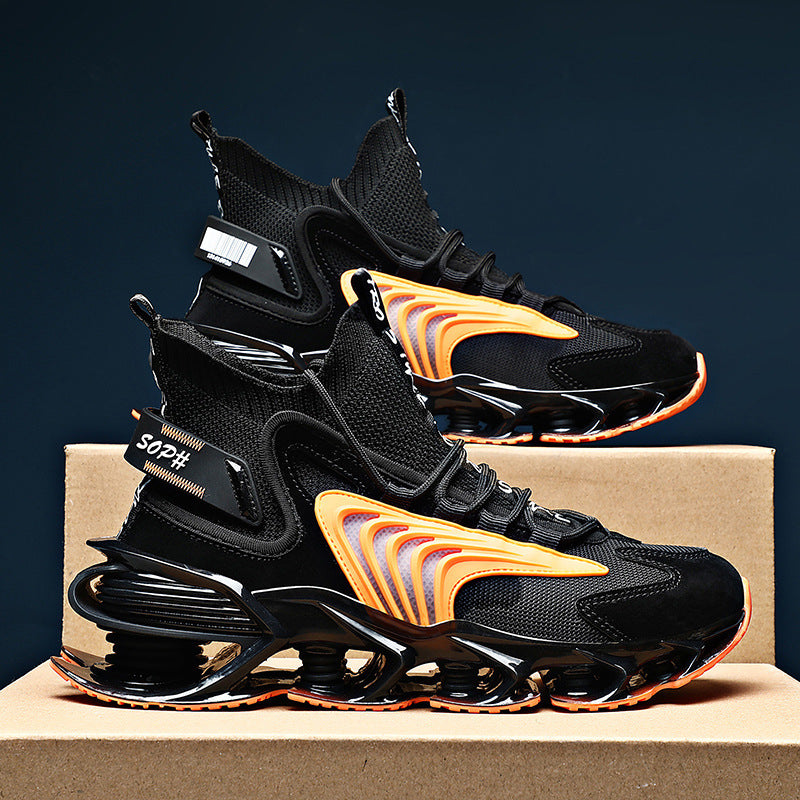 Ανδρικά Sneakers με Εντυπωσιακή Σόλα & Πλεκτό Άνω Μέρος